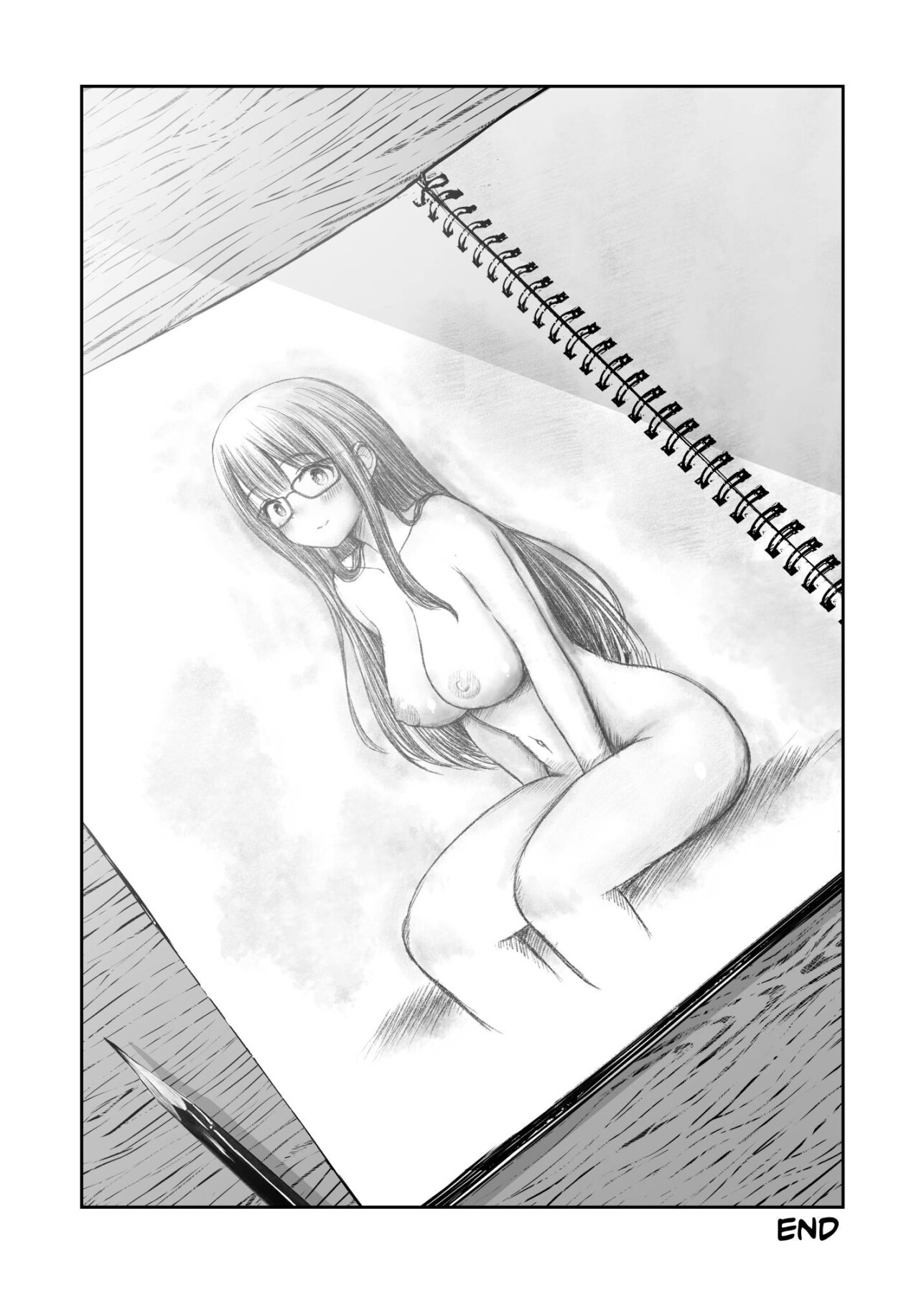 Hentai Manga Comic-My busty junior from the art club became a nude model and was so erotic that it made my art explode-Read-51